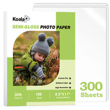 300 Sheets Koala Semi Glossy Photo Paper 8.5x11 for Inkjet + Laser Printer 30lb picture