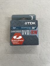 5 x TDK Camcorder DVD-r 30 min. 1,4 GB 2x speed Scratch Proof picture