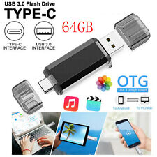 2 in 1 OTG USB Flash Drive 64GB Memory Stick Type-C Pen drive Lot Pack picture