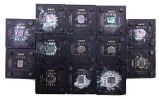 Mixed Lot of 13 VTG AMD Duron & Athlon 27067 / 27016 Processors CPU Ceramic Gold picture