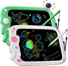 LCD Writing Tablet for Kids, 2 Pack Astronaut Colorful Toddler Drawing Pad, E... picture