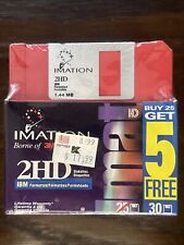 New Imation 2HD IBM Formatted 25 + 5 Free (Total 30) Colored Diskettes 1.44 MB picture