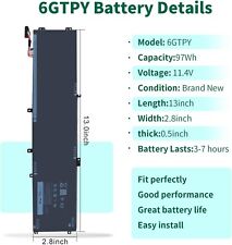 Type 6GTPY Battery for Dell XPS 15-9560 15-9550 15-9570 15-7590 Precision 5520 5 picture