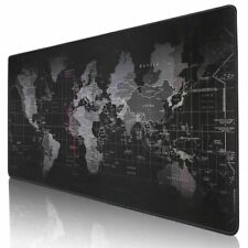 Large Computer Mouse Pad World Map Gaming Mouse Pad Keyboard Desk Accessories picture