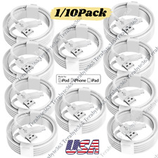 1/10X Lot USB Cable 3Ft/6Ft For iPhone 14 13 12 11 XR X 8 6 Airpod Fast Charger picture