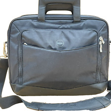 Dell Computer Laptop Briefcase Shoulder/Messenger Black Nylon Bag Fits 15