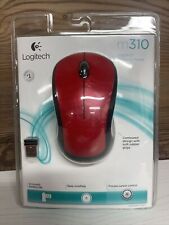 Logitech M310 Red Full Size Wireless Mouse M310 Flame Red 910-002486 W/Battery picture