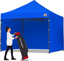 ABCCANOPY Heavy Duty Ez Popup Canopy Tent with Sidewalls 10x10, royal blue  picture