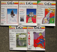 1983 Lot of 5 Issues Hot CoCO Magazine for TRS-80 TDP-100 Color Computer Users picture