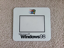 Vintage Microsoft Windows 98 Mouse Pad with slotted customizable window picture