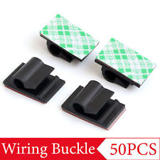 50Pcs Cable Clips Self-Adhesive Cord Wire Holder Management Organizer Clamp picture