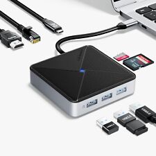 8 in 1 USB C Hub USB 3.0 Splitters 4K@60HZ HDMI 1000Mbps Ethernet PD100W Adapter picture