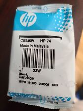Genuine HP 74 Black Printer ink cartridge, sealed in cellophane wrapper picture