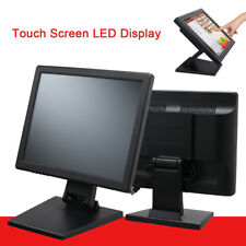 15'' Touch Screen LCD Display USB VGA POS Monitor High Res Restaurant for Bar US picture