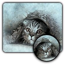 Cat Kitten Art - Mouse Pad + Coaster - 1/4