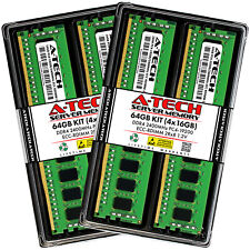 A-Tech 64GB 4x 16GB 2Rx8 PC4-19200R DDR4 2400MHz ECC REG RDIMM Server Memory RAM picture