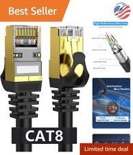 Ultra Internet Speed Cat8 Ethernet Cable - Universal Compatibility - 15 ft picture