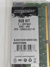 Crucial Ballistix Sport 8GB (2 - 4 GB Sport) Kit DDR3 1600 PC3 12800 Ram Memory picture
