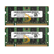 Micron 8GB 2X 4GB DDR2 RAM PC2-6400 DDR2-800MHz DDR2 200pin SODIMM Laptop Memory picture