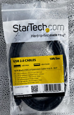 Startech 10 ft Black USB 2.0 Extension Cable A to A - M/F - NEW in original pack picture