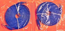 TWO-PACK Spiral-Coiled Blue Ethernet Cables 2x 10ft/3m Cat5e Patch Cord BUY NOW picture