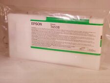 New Genuine Epson T653B Green Ink Cartridge Stylus Pro 4900 17 In Graphic Design picture