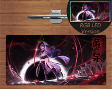 Anime RGB LED Large Mouse Pad Honkai Star Rail Acheron Gaming Mat Mousepad Gift picture