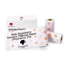 Self-Adhesive Strawberry Milk Pattern 20-Year Long-Lasting Thermal Sticker Paper picture