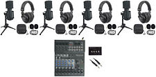 4-Person Podcast Podcasting Kit w/USB Mixer/Interface+Warm Audio Mics+Headphones picture