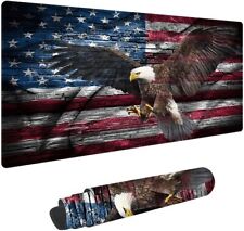 American Flag and Eagle Non-Slip Rubber Large Mouse pad for Desk,Large Gaming... picture