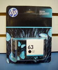 HP 63 Hewlett Packard F6U62AN Black Ink Cartridge Exp  2025 New Genuine picture