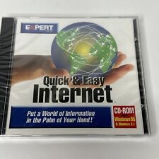 Expert Software Quick & Easy Internet CD-ROM windows 95 3.1 Vintage picture
