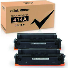 V4INK WITH CHIP 2x 414A Black Toner W2020A For HP LaserJet M454dn M454dw M479fdw picture