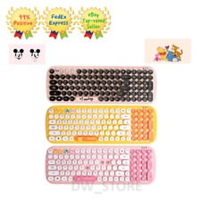 Royche Disney Character Retro Wireless Keyboard Mickey Pooh Piglet / Express picture