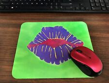 The Gorgeous Full Purple Lips Computer Mouse Pad- Gorgeous New Pad  picture