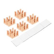 Copper Heatsink 6x6x4mm with Self Adhesive for IC Chipset Cooler 5pcs picture