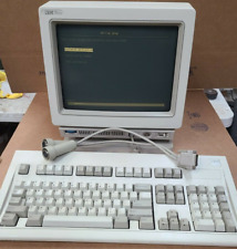IBM 3476 BGX/BAX Green Amber Twinax Dumb Terminal Workstation 102 Key Keyboard picture
