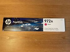 New Genuine HP 972A Magenta PageWide Cartridge LOR89AN - Sealed August 2022 picture