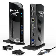 Plugable USB 3.0 Universal Laptop Docking Station Dual Monitor, Windows and Mac picture