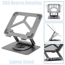 360 Rotating Laptop Desk Stand Holder Ergonomic Portable Riser Adjustable Height picture