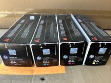 SET of 4 HP 414X W2020X W2021X W2022X W2023X KCMY Toner Cartridges Sealed Boxes picture