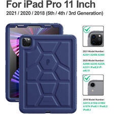 For iPad Pro 11 4th Gen Case 2021 2020 2018 Shockproof Heavy Duty Cover Blue picture