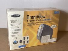 BELKIN OmniView SOHO Series F1DS104T KVM Switch Audio PS/2 USB 4-port NEW SEALED picture