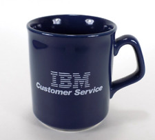 IBM Computers Customer Service Vintage Coffee Mug Made In England Blue picture