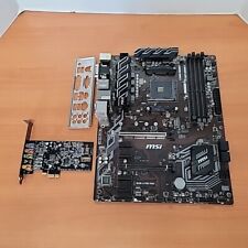 READ------MSi B450-A PRO MAX AM4 mATX Motherboard WITH SOUND BLASTER CARD picture