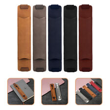 5pcs Elastic Band Bussiness Notebook Practical PU Pen Sleeve picture