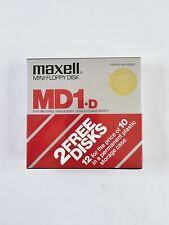 Maxell MD1-D 10 Pack +2 Extra in Hard Plastic Storage Case Factory Sealed picture