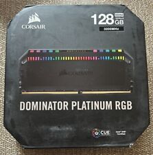 Corsair Dominator Platinum RGB 128GB (4x32GB) Desktop Memory DDR4. Brand New. picture