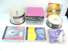 Lot (71) CD DVD Discs TDK Sony Maxell Memorex Verbatim Imation + (12) Used Cases picture