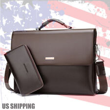  New Business Men's Leather Handbag Briefcase Bag Laptop Shoulder Bags picture